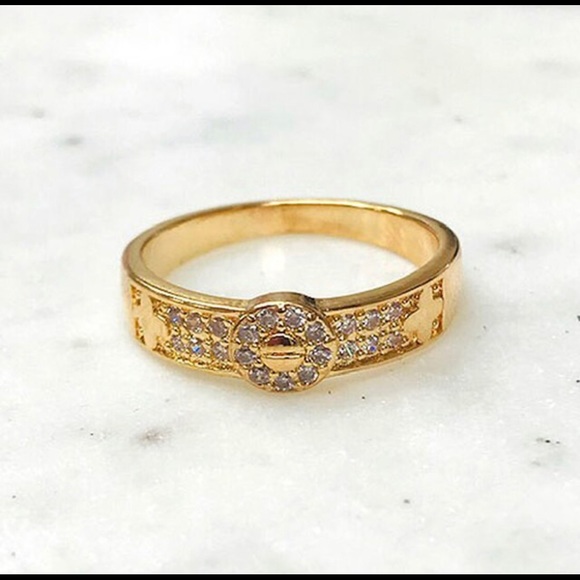 Pavé Cubic Zirconia Bracelet/Ring Set-Boutique - Picture 6 of 8